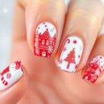 The Magic of Red and White Christmas Nail Designs 2025