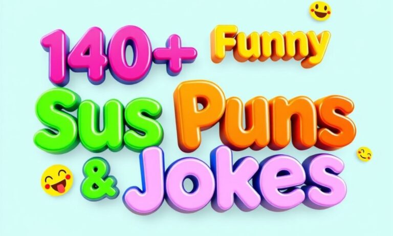 140+ Funny Sus Puns & Jokes One Liner (2025)