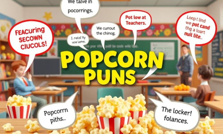 350+ Popcorn Puns One Liner , Captions For Teachers(2025)