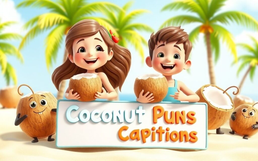 Coconut Puns Captions