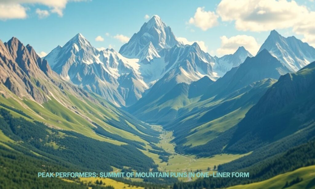 Peak Performers Summit Of Mountain Puns In One-Liner Form