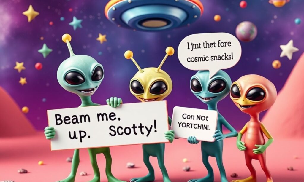 Short Alien Puns and Jokes for Adults