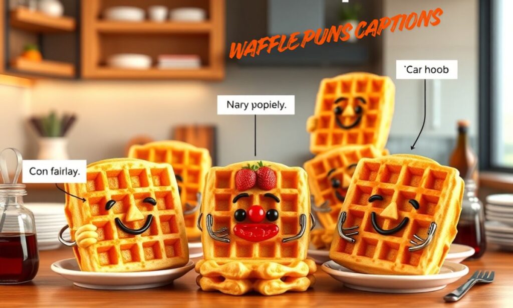 Waffle Puns Captions