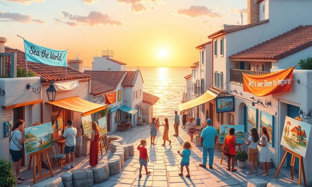 Painting Puns for Tourists and Travelers