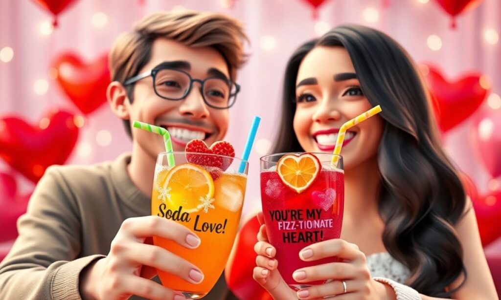 Soda Puns for Valentine's Day