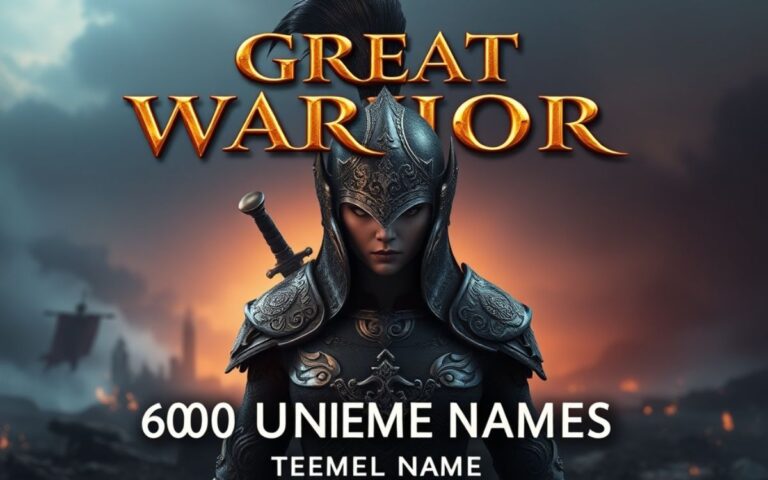 600 Unique Great Warrior Names Trendy Ideas Male & Female 2026